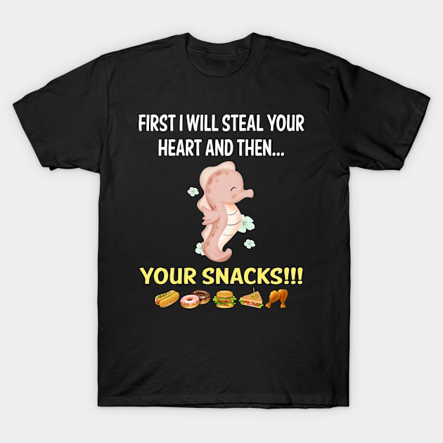 Steal Heart Seahorse 193 T-Shirt by blakelan128